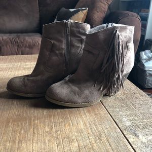 Suede Booties